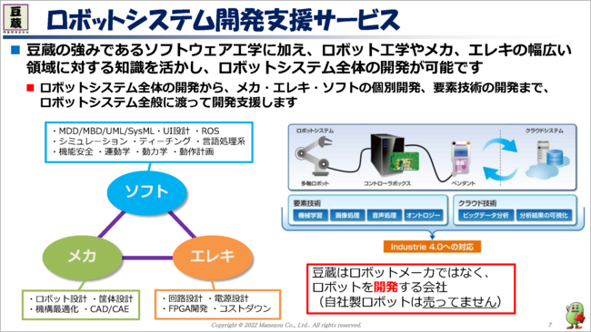 ロボットシステム開発支援サービス