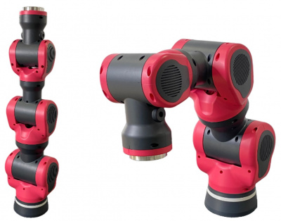 開発した協働ロボット試作機(Beanus2)の外観 開発した協働ロボット試作機(Beanus2)の外観