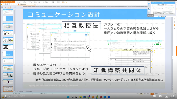 図7 相互教授法(ジグソー法)と知識構築共同体
